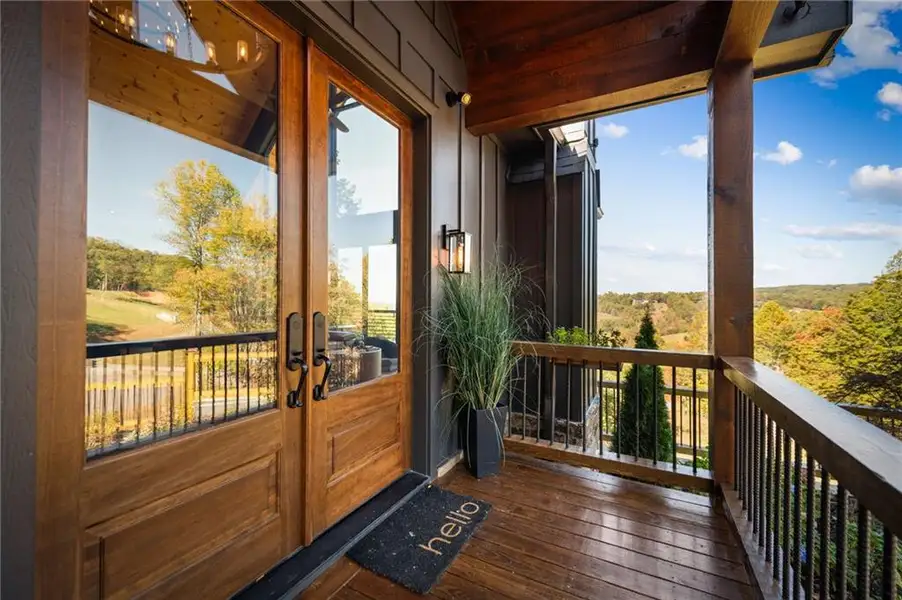 Exterior details and patio area of a home in , Morganton (Image 33).