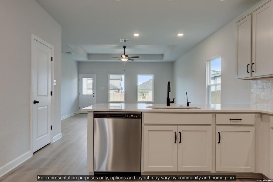Furnished interior view inside a new home in , Schertz (Image 5).