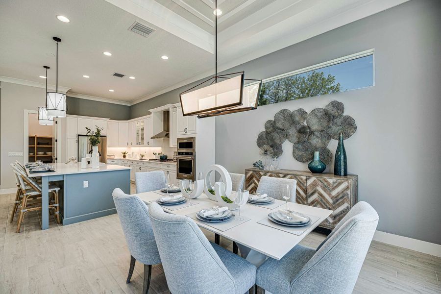 Furnished interior view inside a new home in Lucaya Pointe, Vero Beach (Image 10).