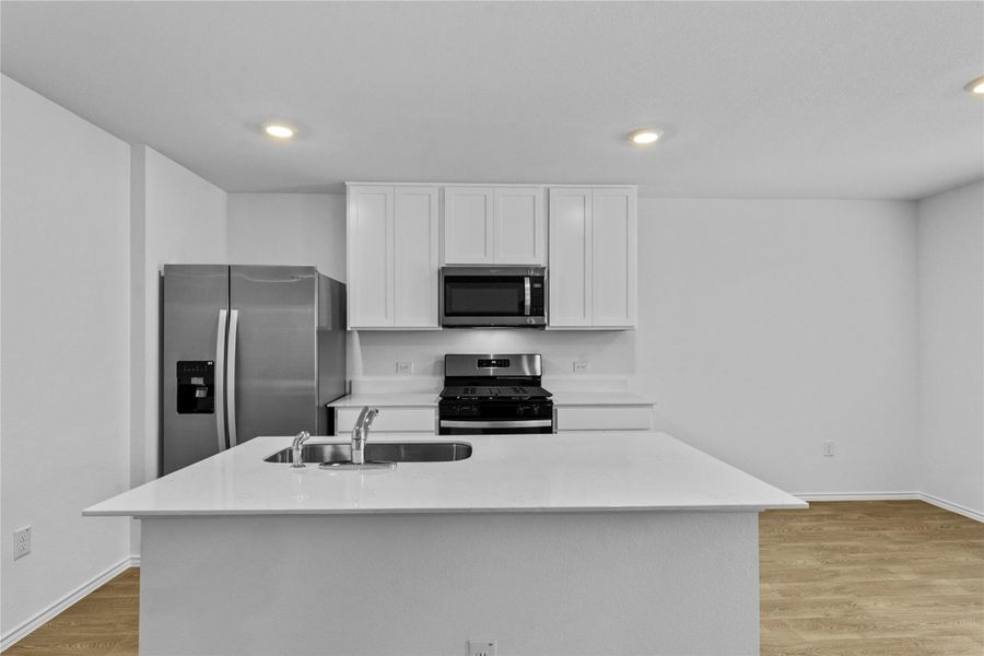 Furnished interior view inside a new home in Prairie Lakes, Buda (Image 7).