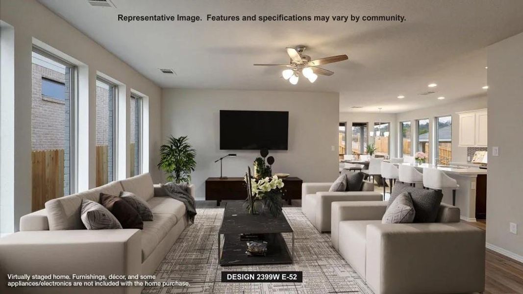 Furnished interior view inside a new home in Candela, Richmond (Image 3).