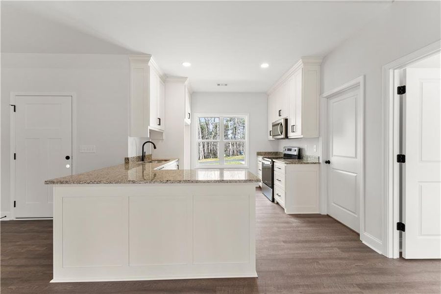 Furnished interior view inside a new home in , Cleveland (Image 7).