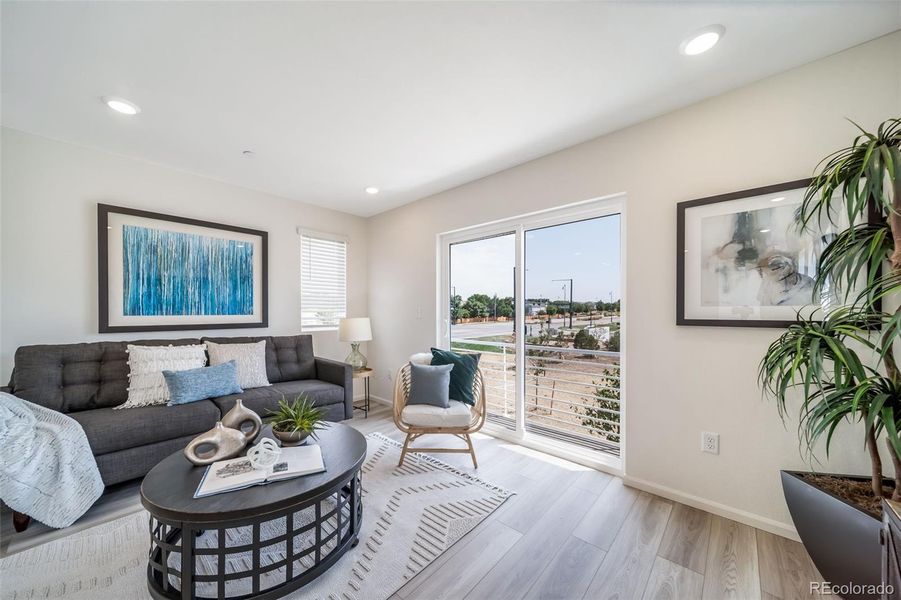 Furnished interior view inside a new home in Reunion, Commerce City (Image 29).