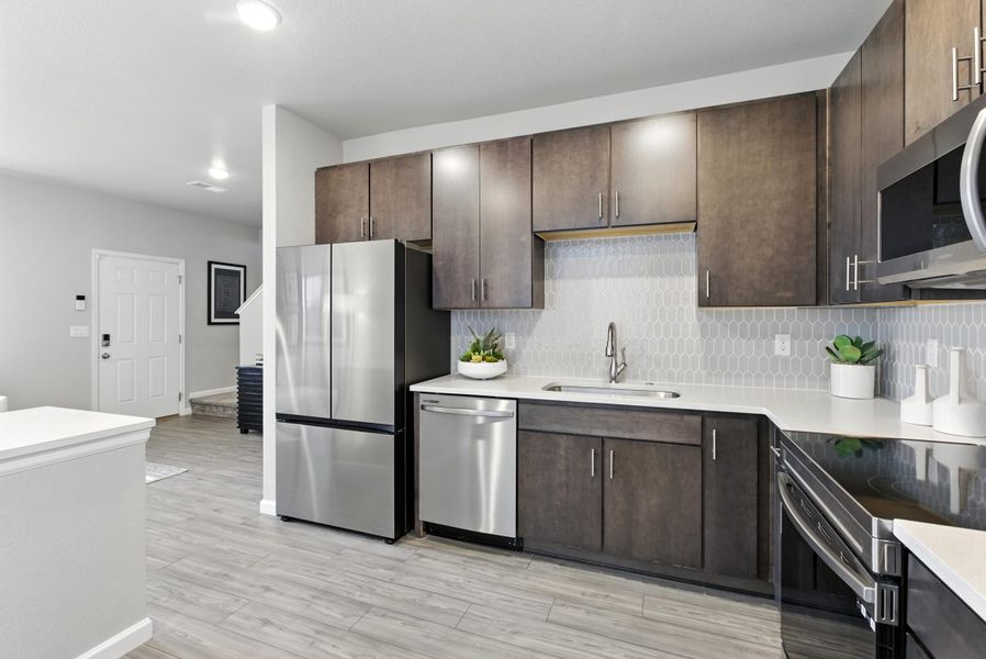 Representative furnished interior of a home built from the Denali by Landsea Homes in Pintail Commons at Johnstown Village, Johnstown (Image 23).