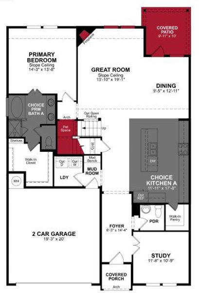 2D floor plan layout of this home in Verandah, Royse City, TX (Image 4). 2D floor plan layout of this home in Verandah, Royse City, TX (Image 4).
