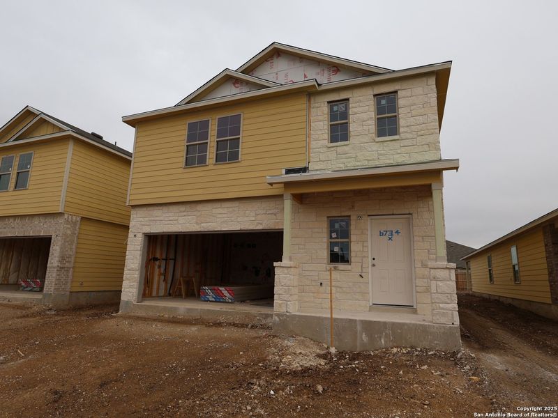 In-progress construction of a new home in Winding Brook, San Antonio, TX (Image 30).