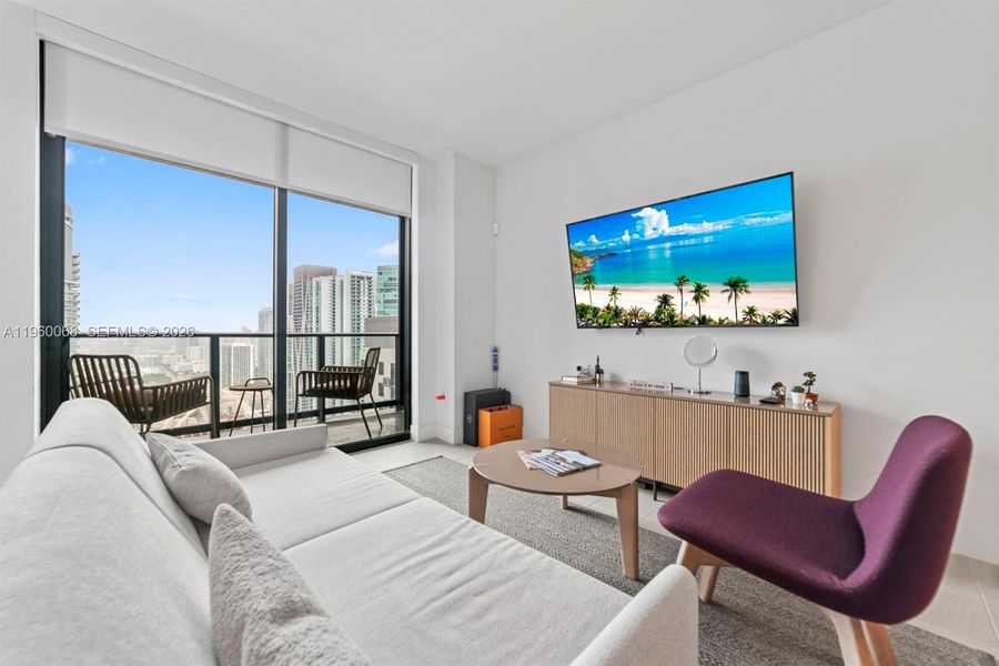 Furnished interior view inside a new home in , Miami (Image 21).