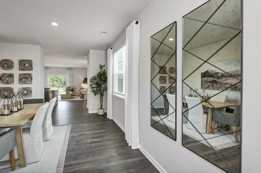 Furnished interior view inside a new home in Mulberry Landing, Orangeburg (Image 12). Furnished interior view inside a new home in Mulberry Landing, Orangeburg (Image 12).