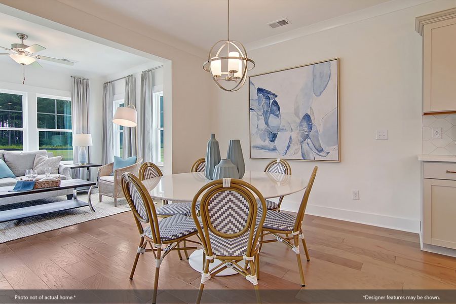 Furnished interior view inside a new home in Indigo at Abbey Preserve, Wilmington (Image 7).