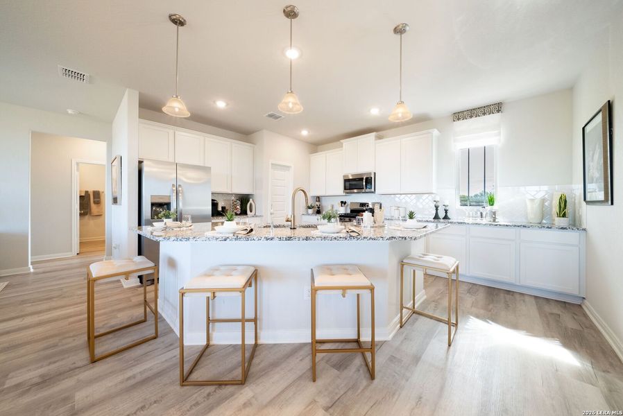 Furnished interior view inside a new home in Alamo Estates, San Antonio (Image 3).