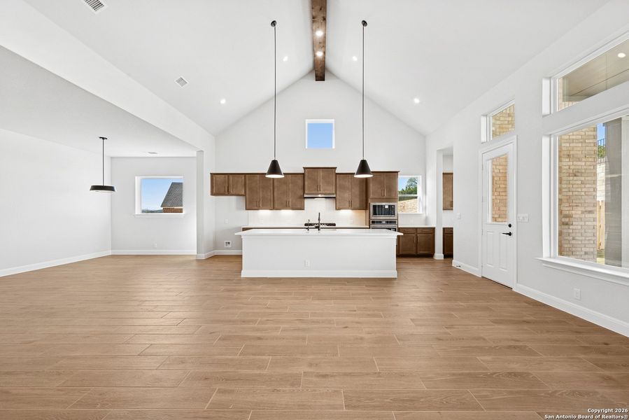 Furnished interior view inside a new home in Windsong - Legacy Series, Boerne (Image 6).