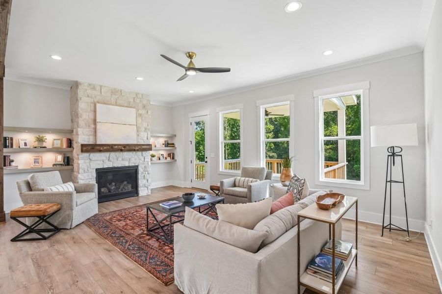 Furnished interior view inside a new home in Hillshire, Cumming (Image 10).