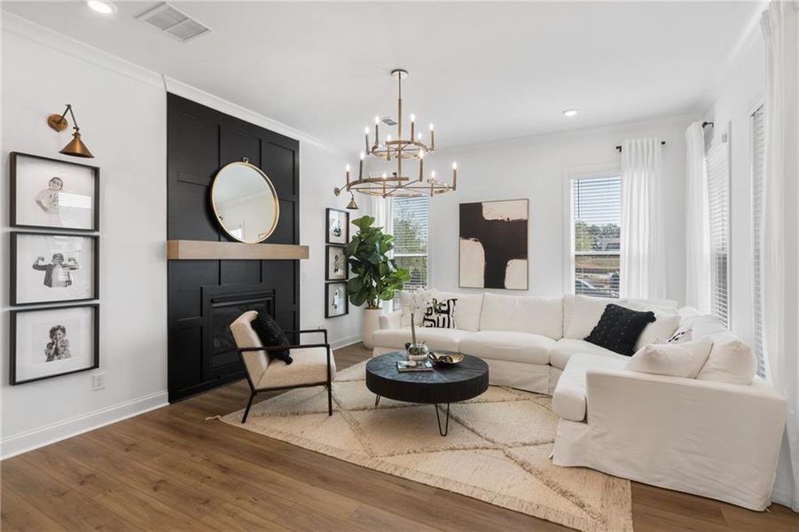 Furnished interior view inside a new home in Waterhaven, Cumming (Image 11).