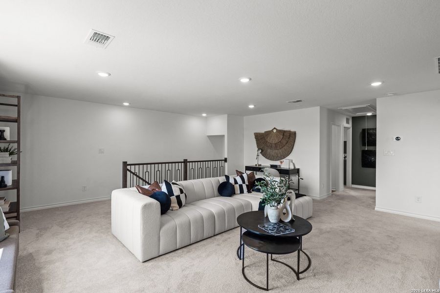 Furnished interior view inside a new home in Nopal Valley, San Antonio (Image 15).