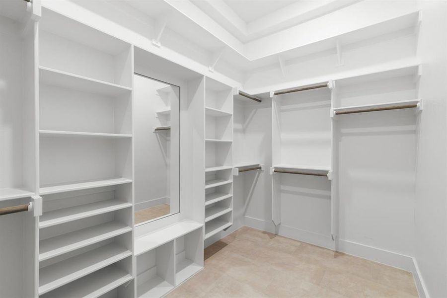 Master walk-in closet