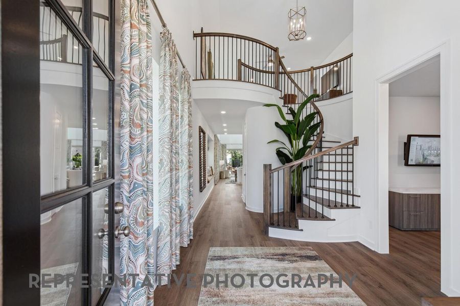 Furnished interior view inside a new home in Bridgeland, Cypress (Image 13).