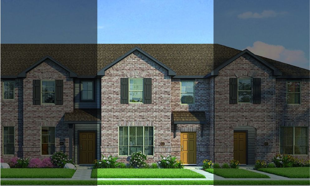 Travis with Elevation 4A Brick Exterior 2023 Townhomes Travis with Elevation 4A Brick Exterior 2023 Townhomes