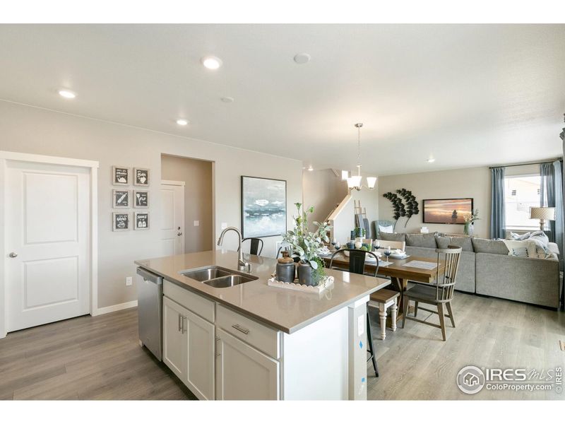 Furnished interior view inside a new home in Vista Meadows, Fort Lupton (Image 16). Furnished interior view inside a new home in Vista Meadows, Fort Lupton (Image 16).