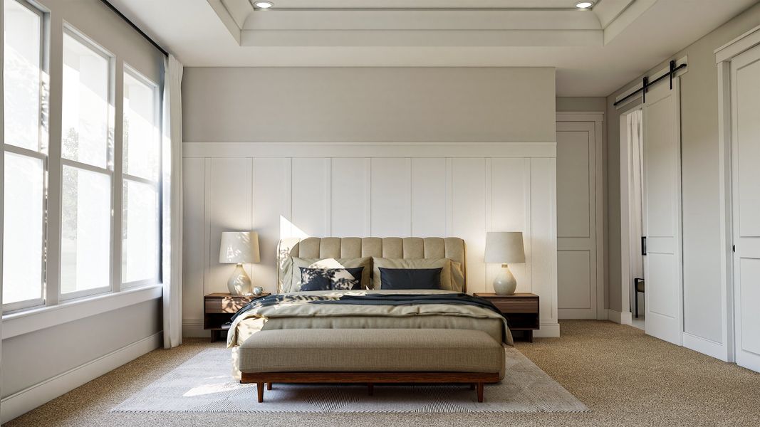 Representative furnished interior of a home built from the Stirling by K. Hovnanian® Homes in Monterra, Rockwall (Image 16).