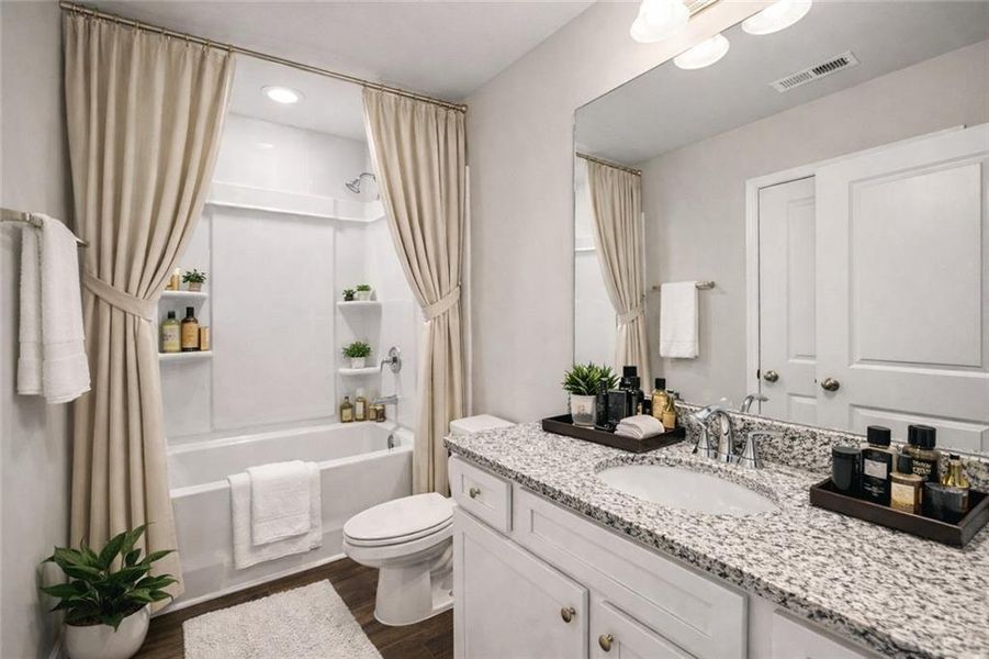 Furnished interior view inside a new home in The Hills at Cedar Creek, Winder (Image 28).