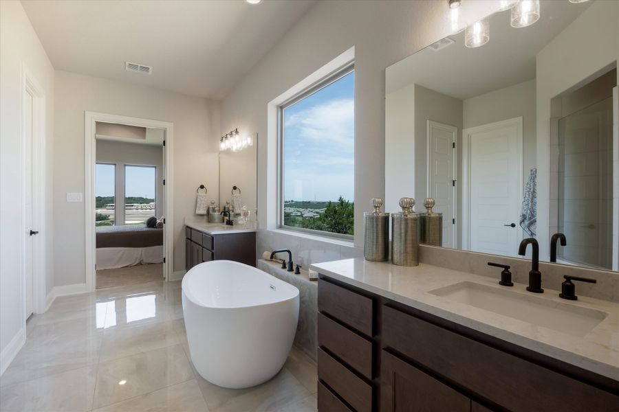 Furnished interior view inside a new home in Johnson Ranch, Bulverde (Image 20).