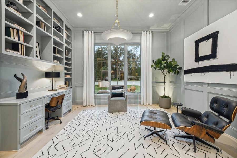 Furnished interior view inside a new home in , Houston (Image 39).