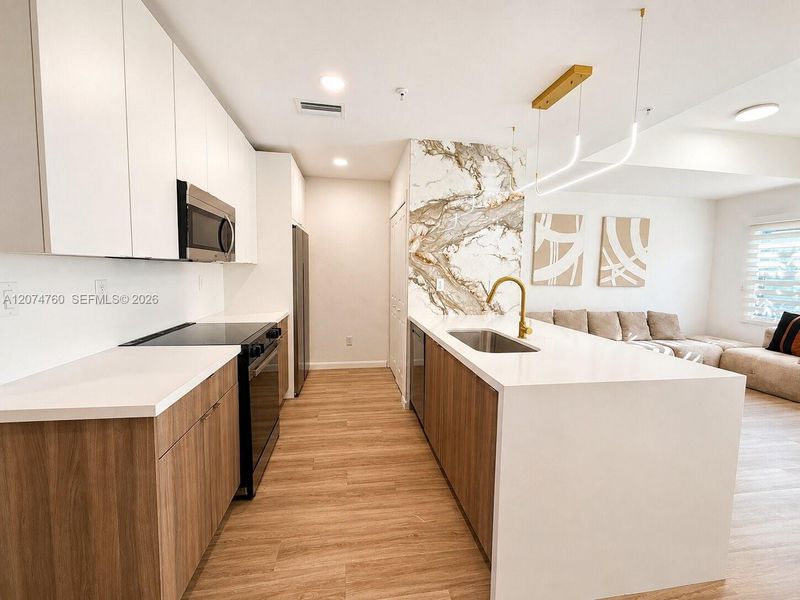 Furnished interior view inside a new home in , Hollywood (Image 4).