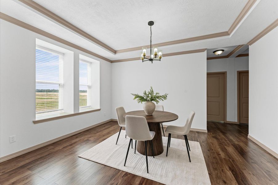 Furnished interior view inside a new home in , Huffman (Image 14).
