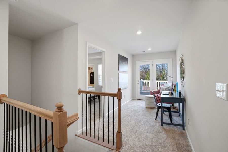 Furnished interior view inside a new home in The Townes at Cheyney, Charlotte (Image 13).