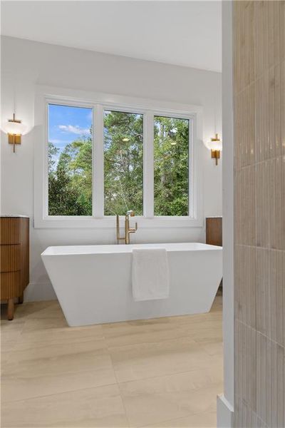 Furnished interior view inside a new home in , Roswell (Image 72).