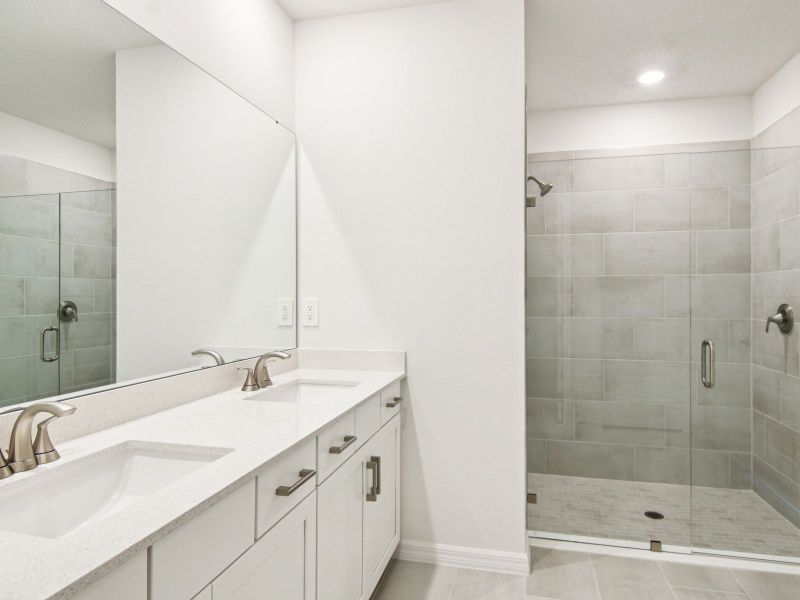 Furnished interior view inside a new home in Two Rivers - Signature Series, Zephyrhills (Image 6).