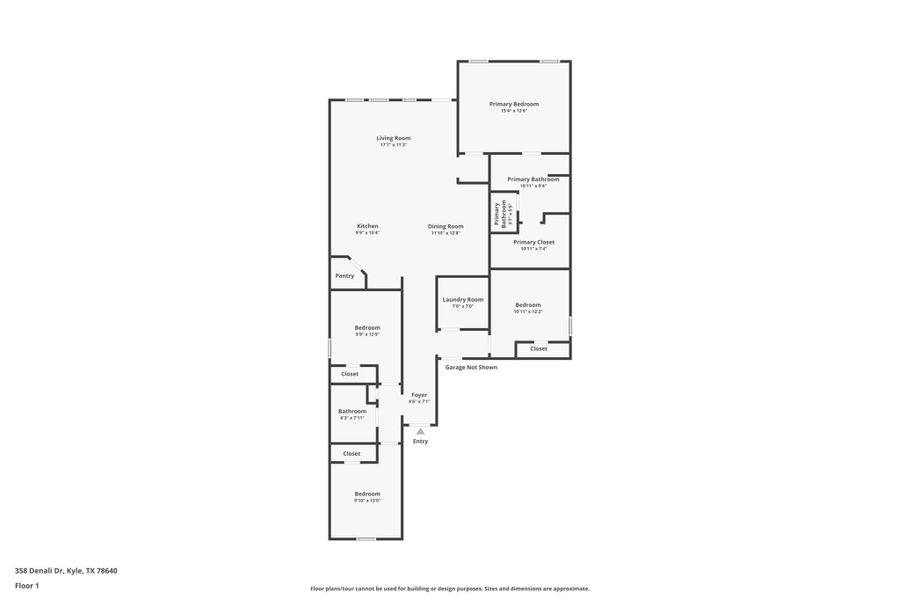 2D floor plan layout of this home in Paramount, Kyle, TX (Image 3). 2D floor plan layout of this home in Paramount, Kyle, TX (Image 3).