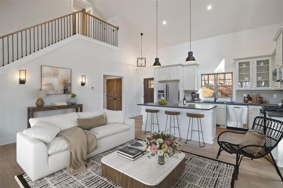 Furnished interior view inside a new home in , Ellijay (Image 16).
