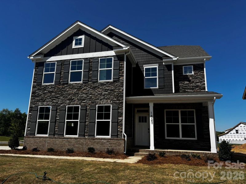 Homesite 72 features a 3-story Drexel plan with sideload garage. Homesite 72 features a 3-story Drexel plan with sideload garage.