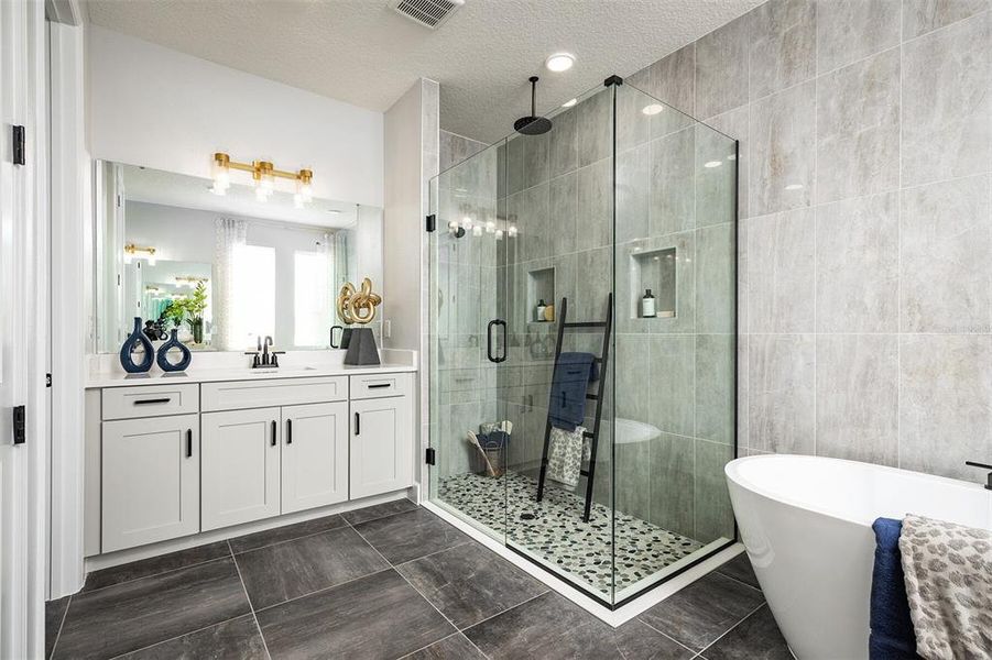 Furnished interior view inside a new home in Emerson Pointe, Apopka (Image 10). Furnished interior view inside a new home in Emerson Pointe, Apopka (Image 10).