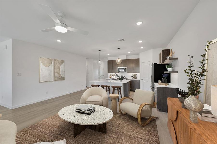 Furnished interior view inside a new home in Rolling Ridge, Van Alstyne (Image 14). Furnished interior view inside a new home in Rolling Ridge, Van Alstyne (Image 14).