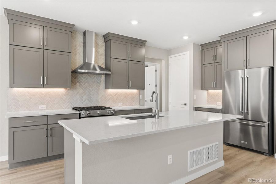 Furnished interior view inside a new home in Tribute at Lyric, Lone Tree (Image 14). Furnished interior view inside a new home in Tribute at Lyric, Lone Tree (Image 14).