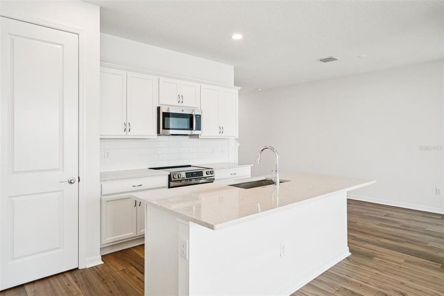 Furnished interior view inside a new home in Isla Mirada, San Antonio (Image 10).