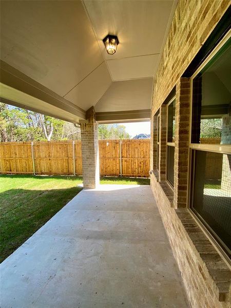 Great private back yard backing to trees!