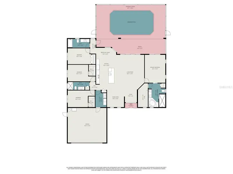 2D floor plan layout of this home in , Cape Coral, FL (Image 5). 2D floor plan layout of this home in , Cape Coral, FL (Image 5).