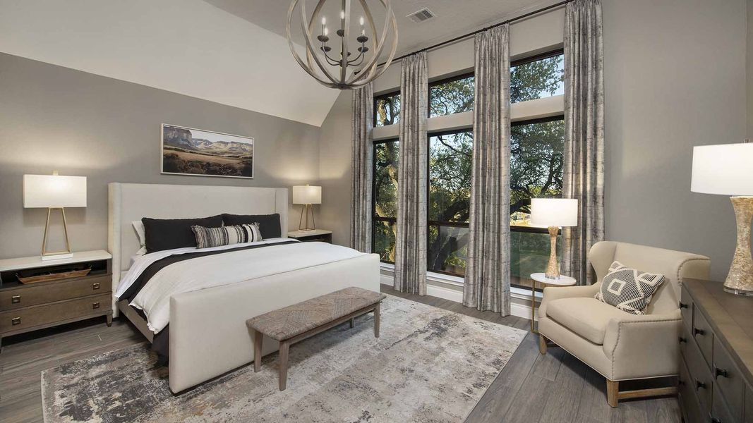 Furnished interior view inside a new home in Santa Rita Ranch - Eldorado, Liberty Hill (Image 30).