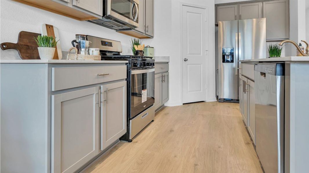 Furnished interior view inside a new home in Prairie Lakes, Buda (Image 13).