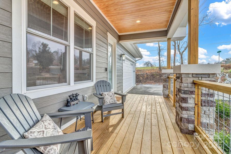 Exterior details and patio area of a home in , Hendersonville (Image 3).