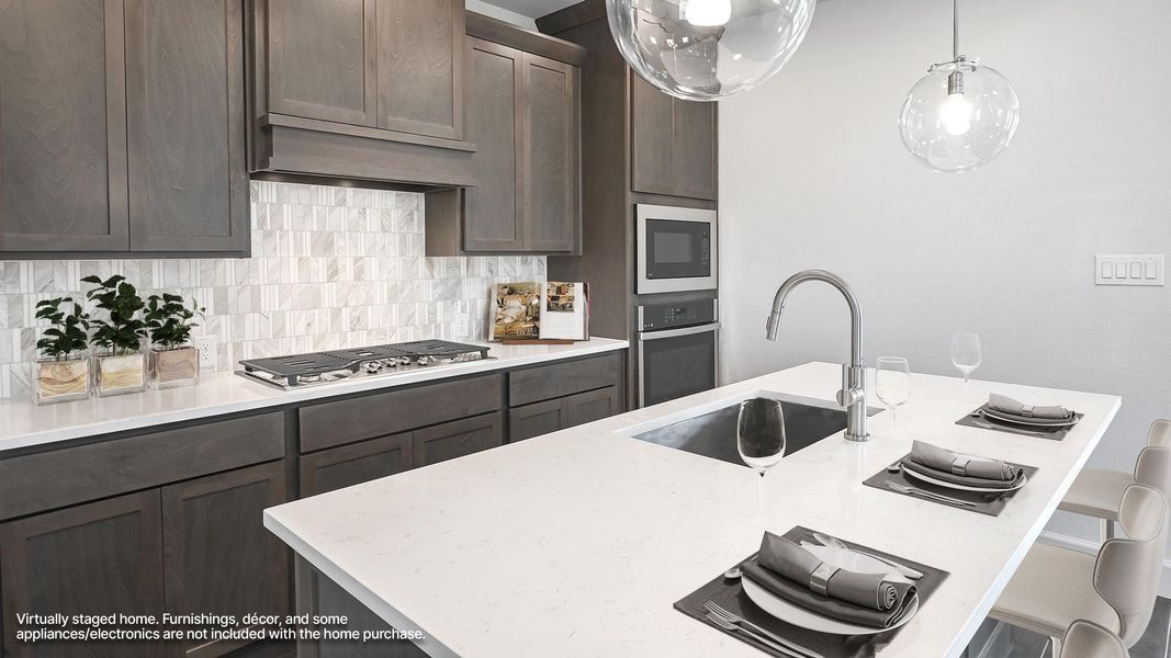 Furnished interior view inside a new home in The Parklands, Schertz (Image 4).