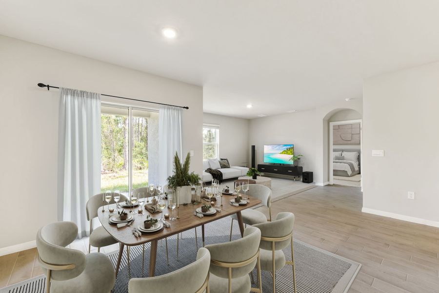 Representative furnished interior of a home built from the CALI by D.R. Horton in LaBelle Homes, Lehigh Acres (Image 6).
