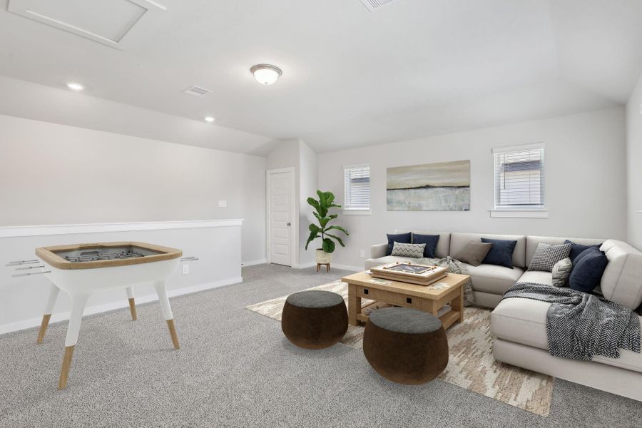 Photo is not of the actual home but is an inspirational photo of builder’s model home and may depict options, furnishings, and/or decorator features that are not included.