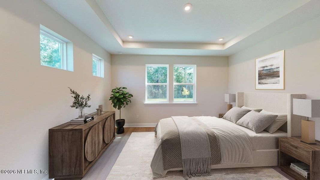 Furnished interior view inside a new home in RiverTown - WaterSong, St. Johns (Image 8).