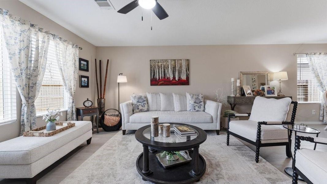 Furnished interior view inside a new home in Trails at Cochran Ranch, Waller (Image 12).