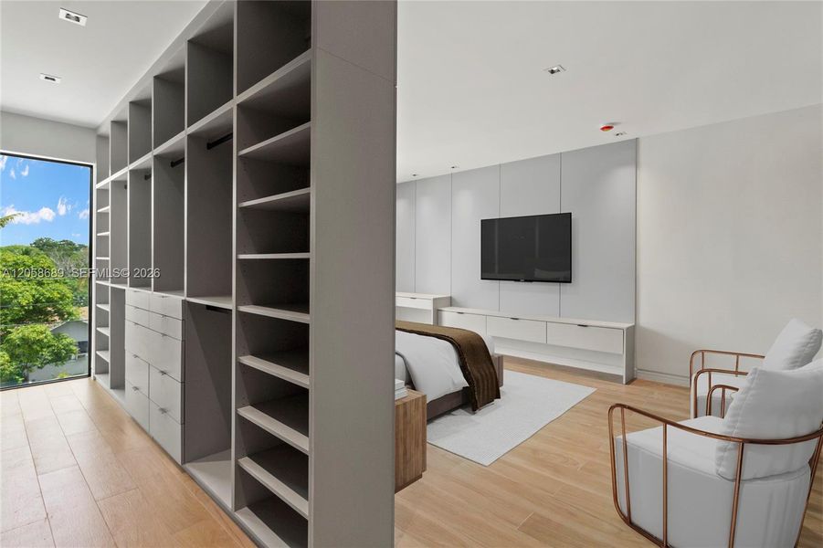 Furnished interior view inside a new home in , Miami (Image 9).