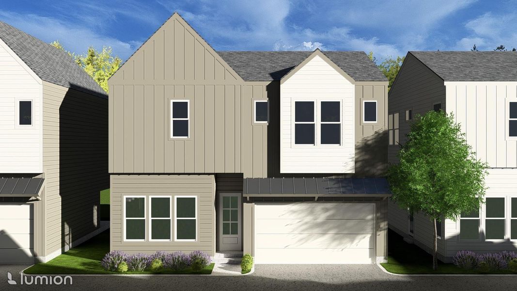 Front exterior of a new home in , Houston, TX, highlighting curb appeal (Image 16). Front exterior of a new home in , Houston, TX, highlighting curb appeal (Image 16).